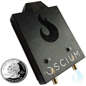 Oscium iMSO-204x compared to quarter.