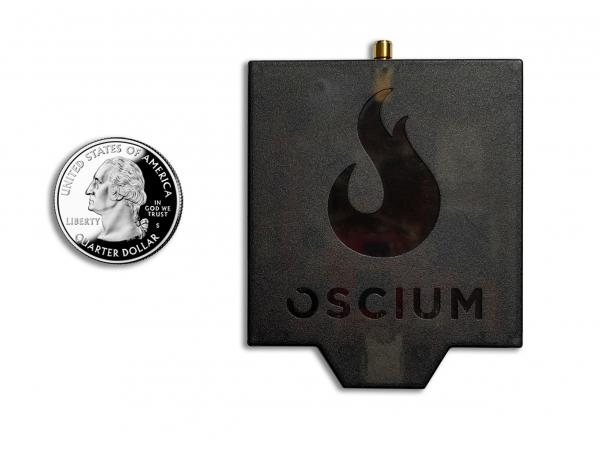 Oscium WiPry 790x compared to quarter.